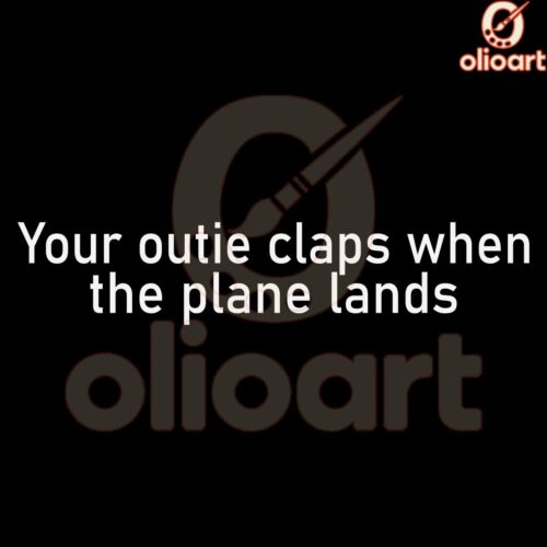 Your Outie Claps When the Plane Lands SVG Design