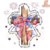 American Coquette Bow Cross PNG One Nation Under God