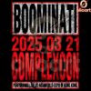Boomminati ComplexCon 2025 PNG Design