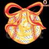 Brushstroke Baseball Bow PNG Cute Coquette Design