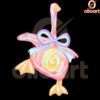 Brushstroke Coquette Silly Goose PNG Design