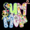 Chic Summer Coquette Bow Floral PNG Design