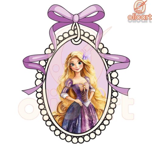 Coquette Bow Disney Princess Mirror Bundle PNG