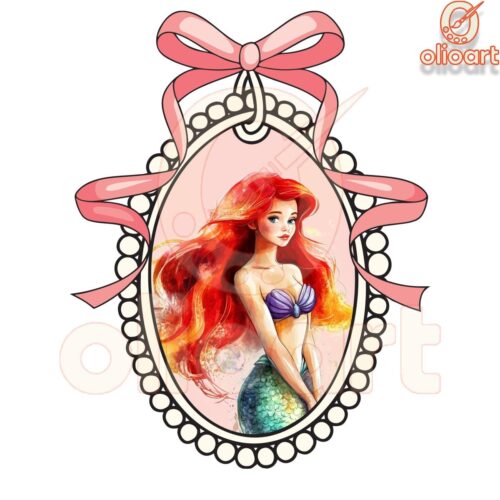 Coquette Bow Disney Princess Mirror Bundle PNG