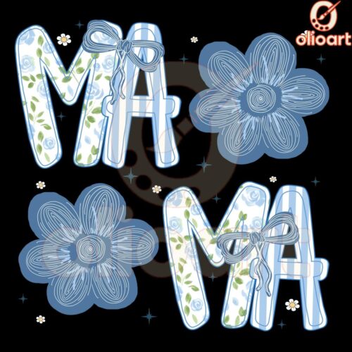 Coquette Mama Floral PNG Design