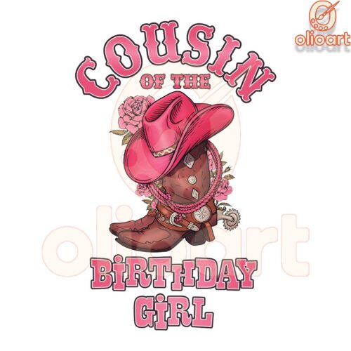 Cowgirl Boots PNG Cousin of the Birthday Girl