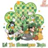 Disney Let the Shenanigans Begin Shamrock Checkered PNG