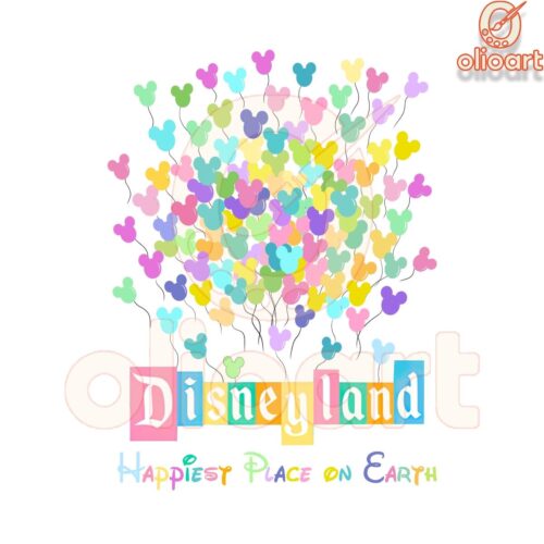 Disneyland PNG Happiest Place on Earth SVG Mickey Balloon Art