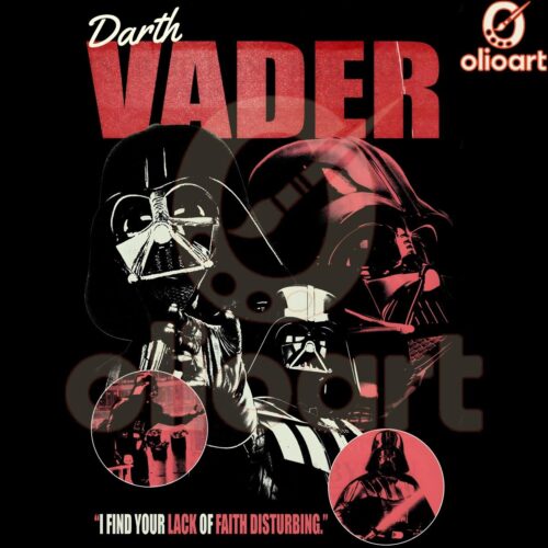 Disturbing Lack of Faith Darth Vader PNG Design