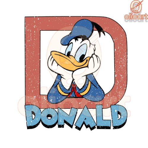 Donald Duck PNG Colorful Disney Character Digital Download