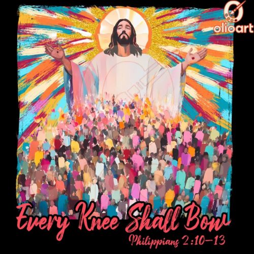 Every Knee Shall Bow Philippians 21013 PNG