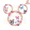 Floral Mickey Mouse Ears PNG DisneyInspired Design