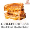 Grilled Cheese Slice with Cheddar Butter PNG Image