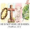 He Is Risen Easter PNG Celebrate the Resurrection