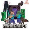 Iconic Minecraft Group PNG Image