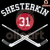 Igor Shesterkin 31 NY Rangers Hockey Sticks SVG Design
