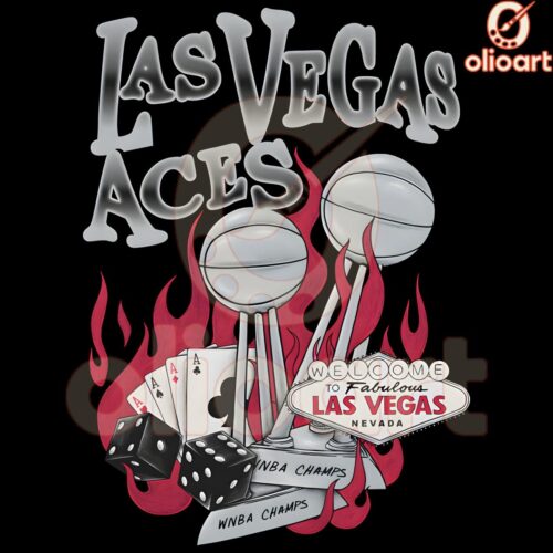 Las Vegas Aces Twice as Hot WNBA Champions PNG
