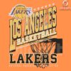 Los Angeles Lakers Retro NBA Basketball Team SVG