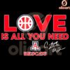 Love Is All You Need Arizona Wildcats SVG Cut File