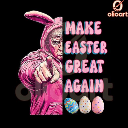 Make Easter Great Again Funny Trump Bunny PNG