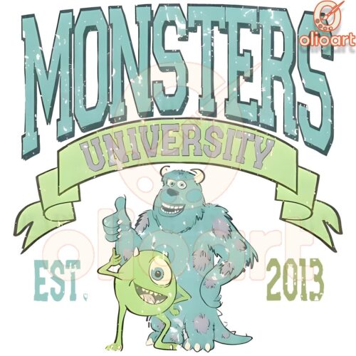 Monsters University PNG Est 2013 with Sullivan Mike Wazowski