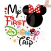 My First Disney Trip Minnie Head PNG