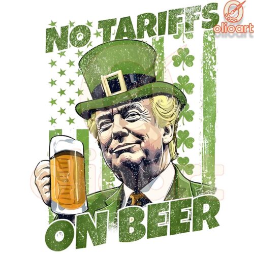 No Tariffs on Beer Funny St Patricks Day Trump SVGPNG