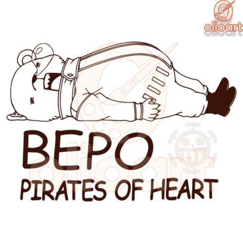 One Piece Bepo Pirates of Heart SVG File