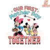 Our First Mothers Day Together Disney Minnie Baby SVG