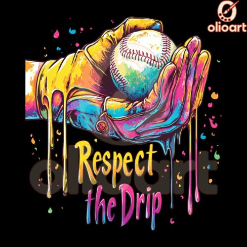 Respect the Drip Baseball SVG PNG Design