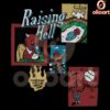 Retro Raising Hell Funny Cartoon PNG Design
