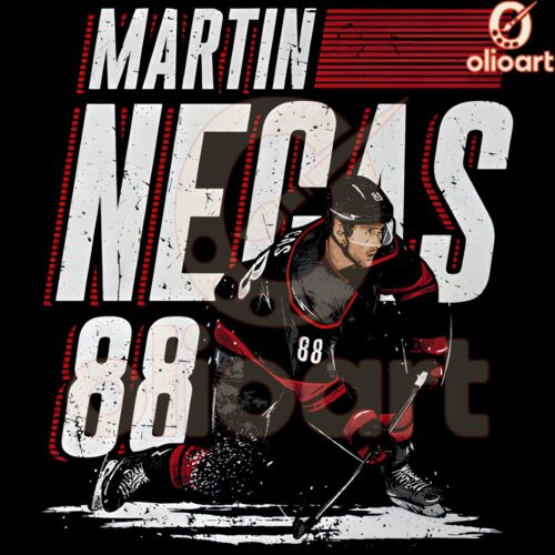 Retro Vintage Martin Necas 88 PNG Colorado Avalanche Style