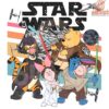 Retro Vintage Winnie the Pooh Friends Star Wars PNG