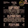 Rolling Loud LA 2025 ASAP Rocky Playboi Carti Peso Pluma PNG