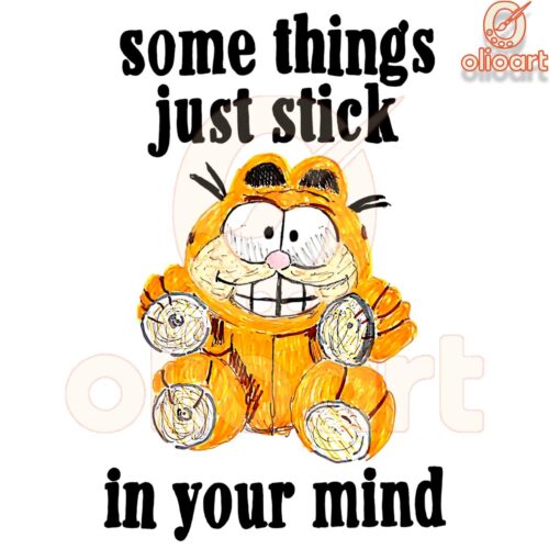 Some Things Stick in Your Mind Garfield PNG Download