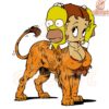 ThreeHeaded Lion Homer Simpson Betty Boop SVG Design