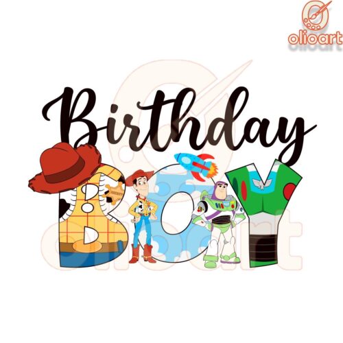 Toy Story Birthday Boy Party SVG Design