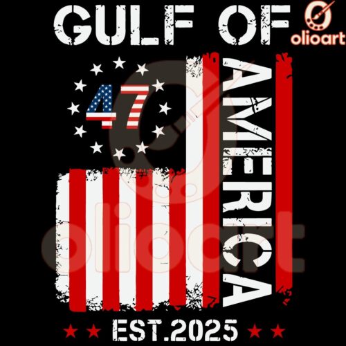 Trump Gulf of America 47 Est 2025 SVG Design