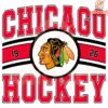 Vintage 1926 Chicago Blackhawks Hockey Logo SVG