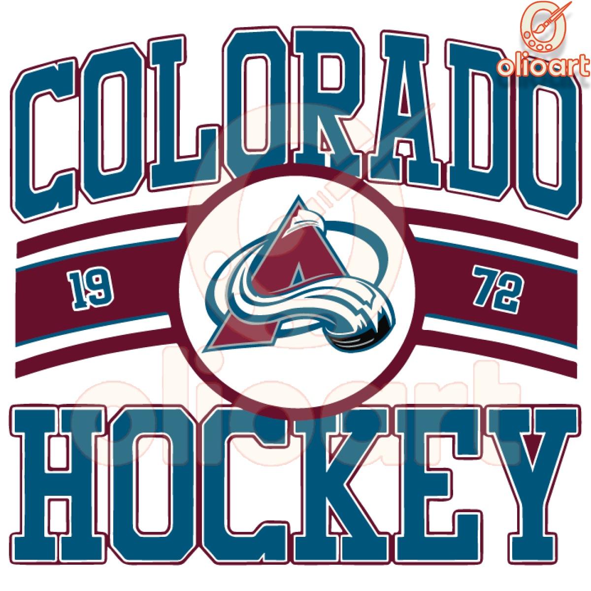 Vintage Colorado Avalanche Hockey Logo SVG 1972 Design