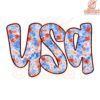 Vintage Floral USA America PNG Design