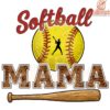 Vintage Softball Mama Game Day PNG