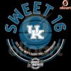2025 Kentucky Wildcats Sweet Sixteen Basketball SVG Design