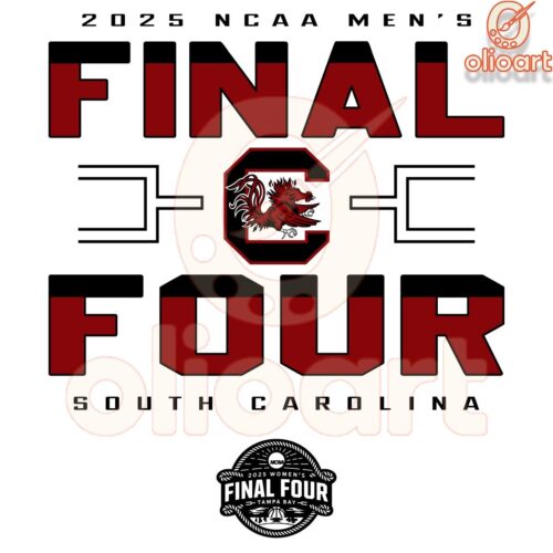 2025 NCAA Womens Final Four SVG South Carolina Gamecocks Pride