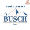 Fall in Love with My Unique Busch Beer SVG Design