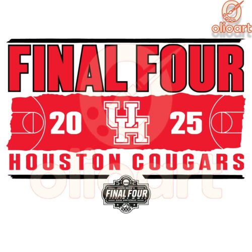 Houston Cougars Final Four 2025 NCAA SVG Design