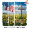 Proudly American One Nation Under God Flag PNG