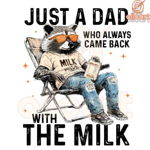 Raccoon Dad Who Always Came Back With the Milk PNG