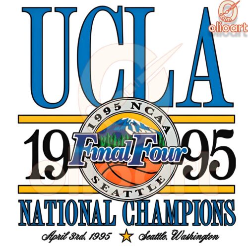 UCLA Mens 1995 Basketball Champs PNG Download