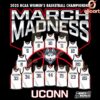 UConn Basketball 2025 March Madness PNG Design